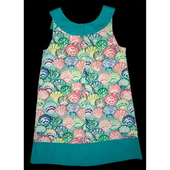Gymboree Girls Dress, Sea shells, Size 8 Teal - Picture 3 of 3
